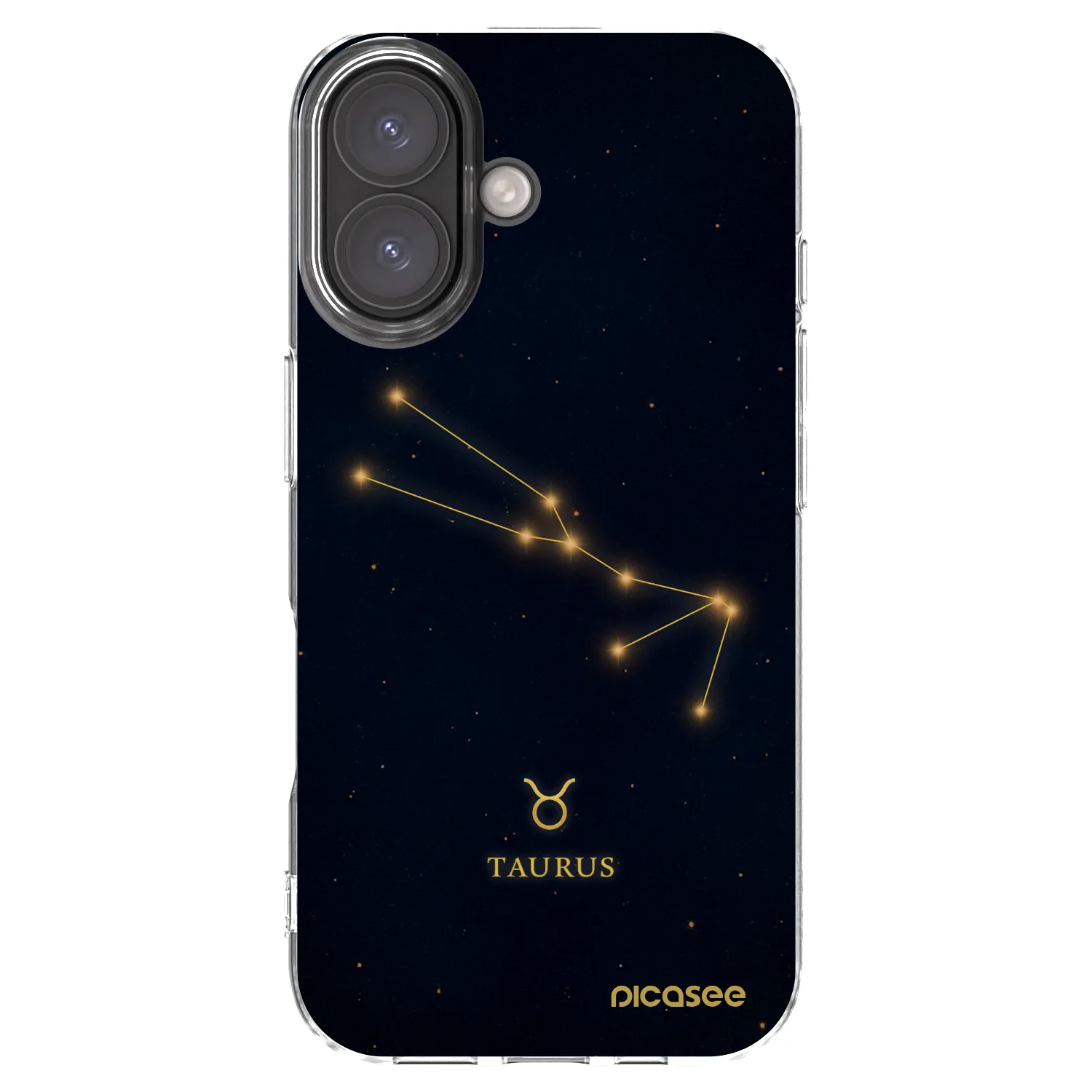 Picasee silikónový prehľadný obal pre Apple iPhone 16 - TAURUS