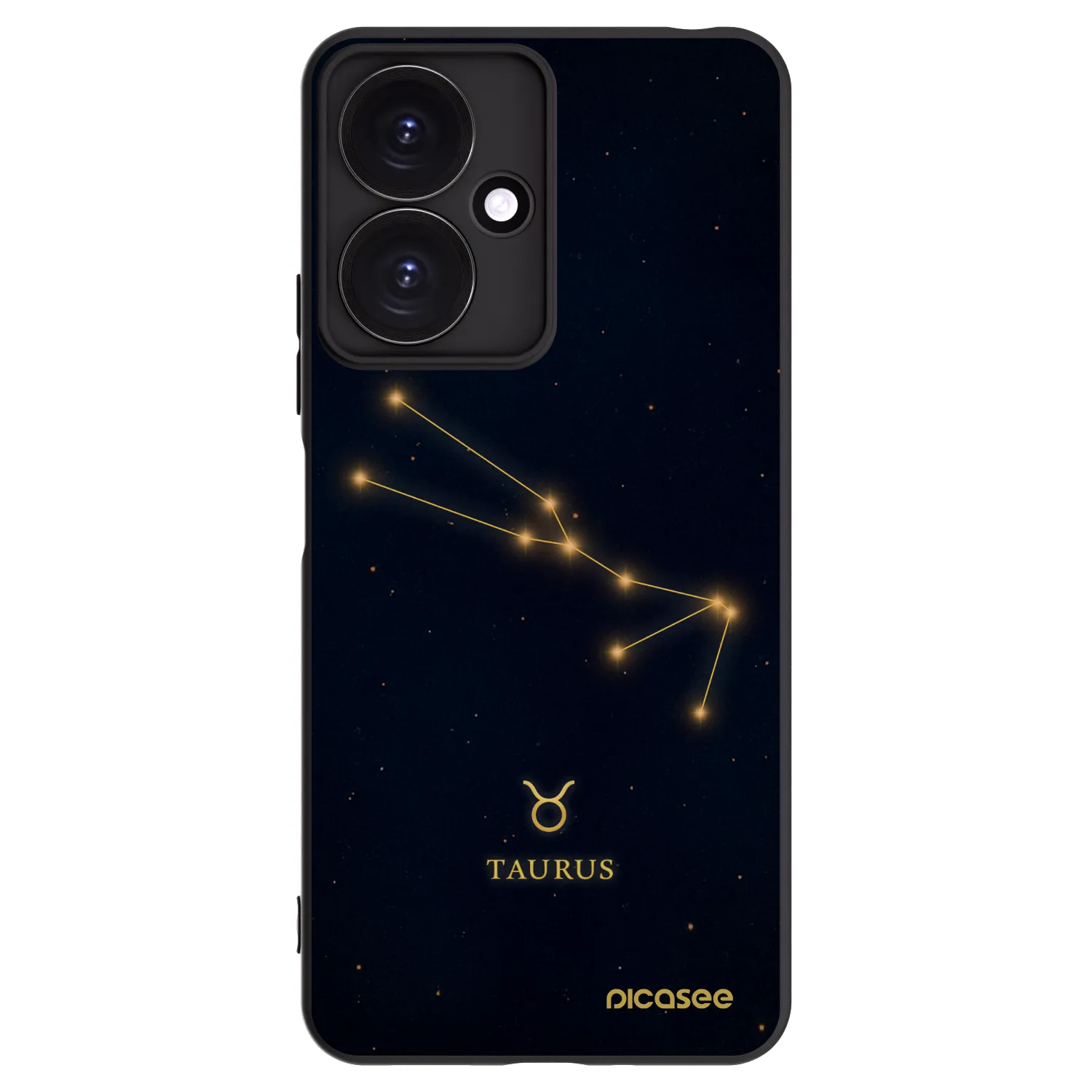 Picasee silikónový čierny obal pre Xiaomi Redmi 13C 5G - TAURUS