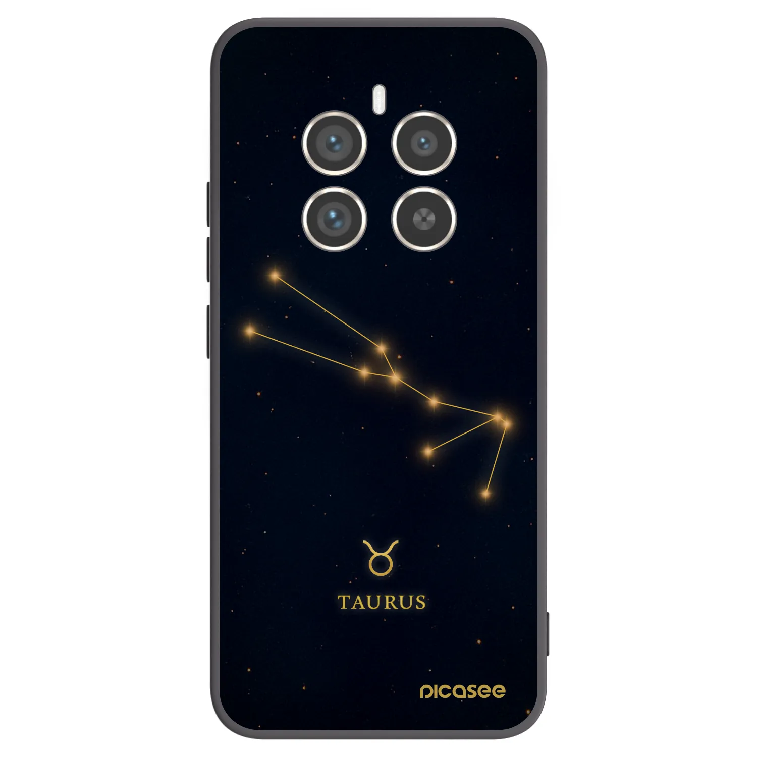 Picasee silikónový čierny obal pre Realme 12 Pro 5G - TAURUS