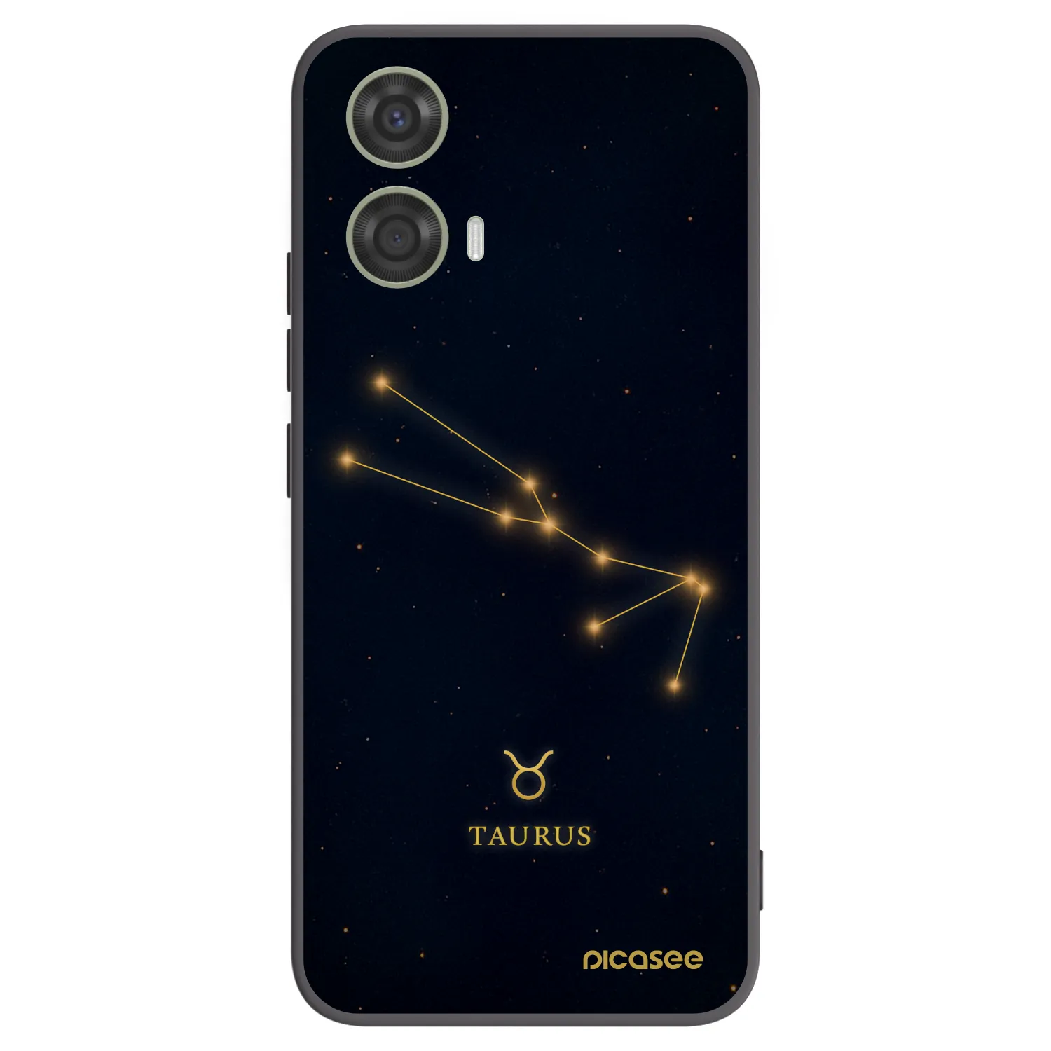 Picasee silikónový čierny obal pre Motorola Moto G24 - TAURUS