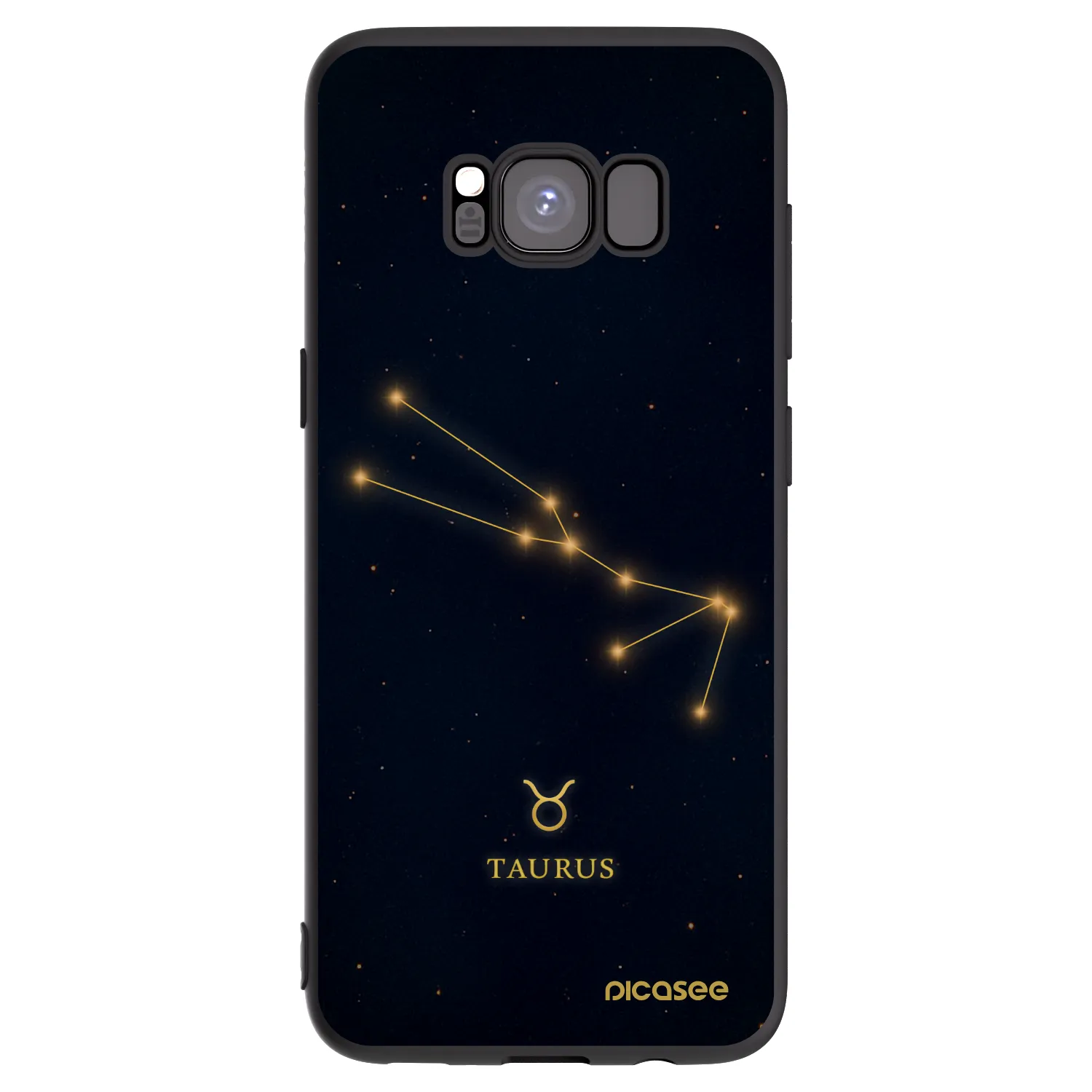 Picasee silikónový čierny obal pre Samsung Galaxy S8 G950F - TAURUS