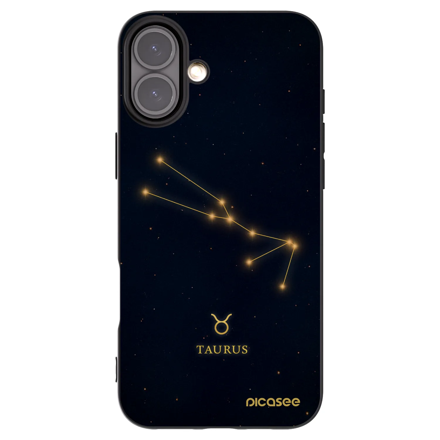 Picasee silikónový čierny obal pre Apple iPhone 16 Plus - TAURUS