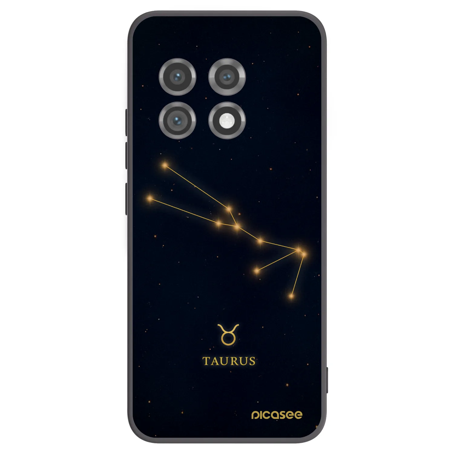 Picasee silikónový čierny obal pre OnePlus 11 5G - TAURUS