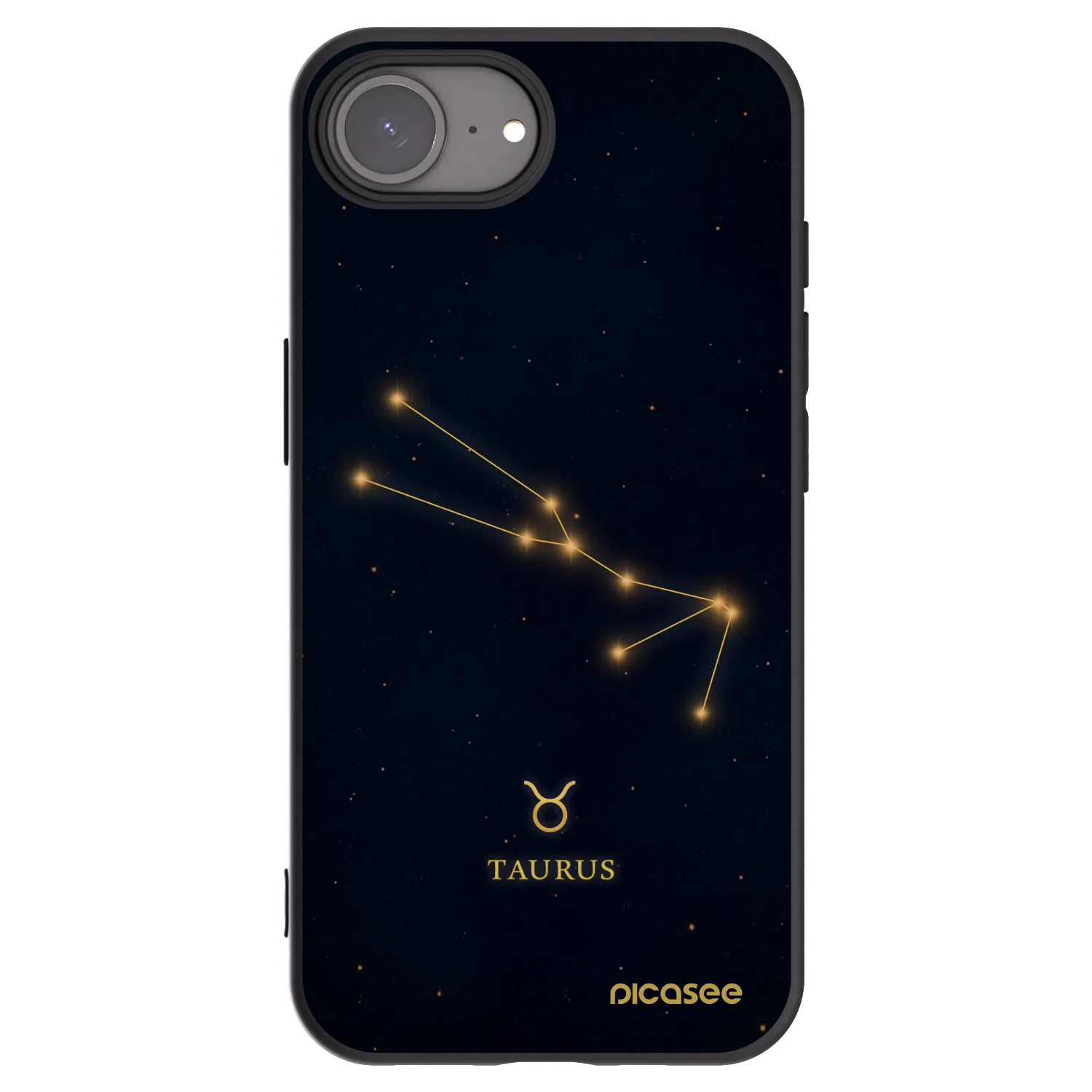 Picasee silikónový čierny obal pre Apple iPhone 16e - TAURUS