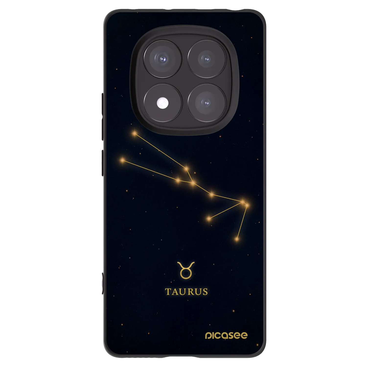 Picasee silikónový čierny obal pre Xiaomi Redmi Note 14 Pro+ 5G - TAURUS