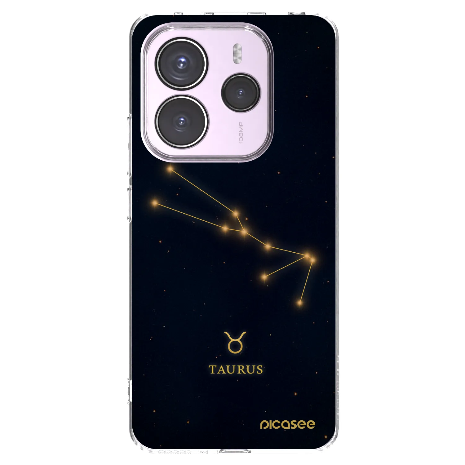 Picasee silikónový prehľadný obal pre Xiaomi Redmi Note 14 5G - TAURUS