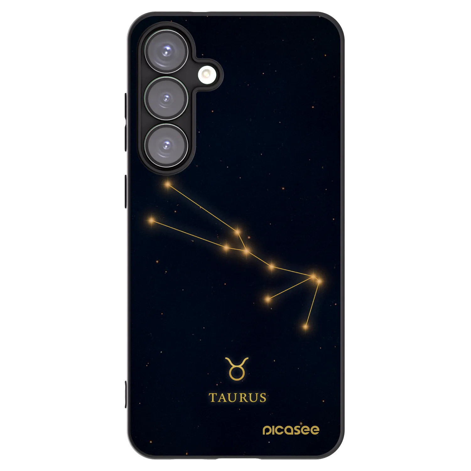 Picasee silikónový čierny obal pre Samsung Galaxy S25+ 5G - TAURUS