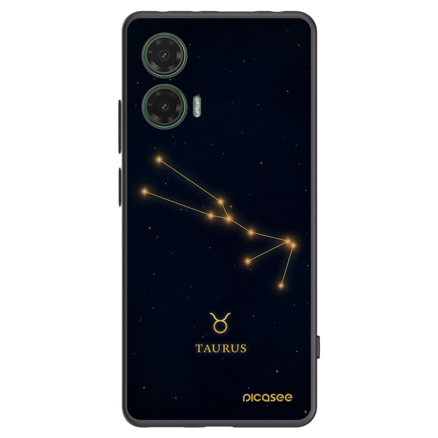 Picasee silikónový čierny obal pre Motorola Moto G35 5G - TAURUS