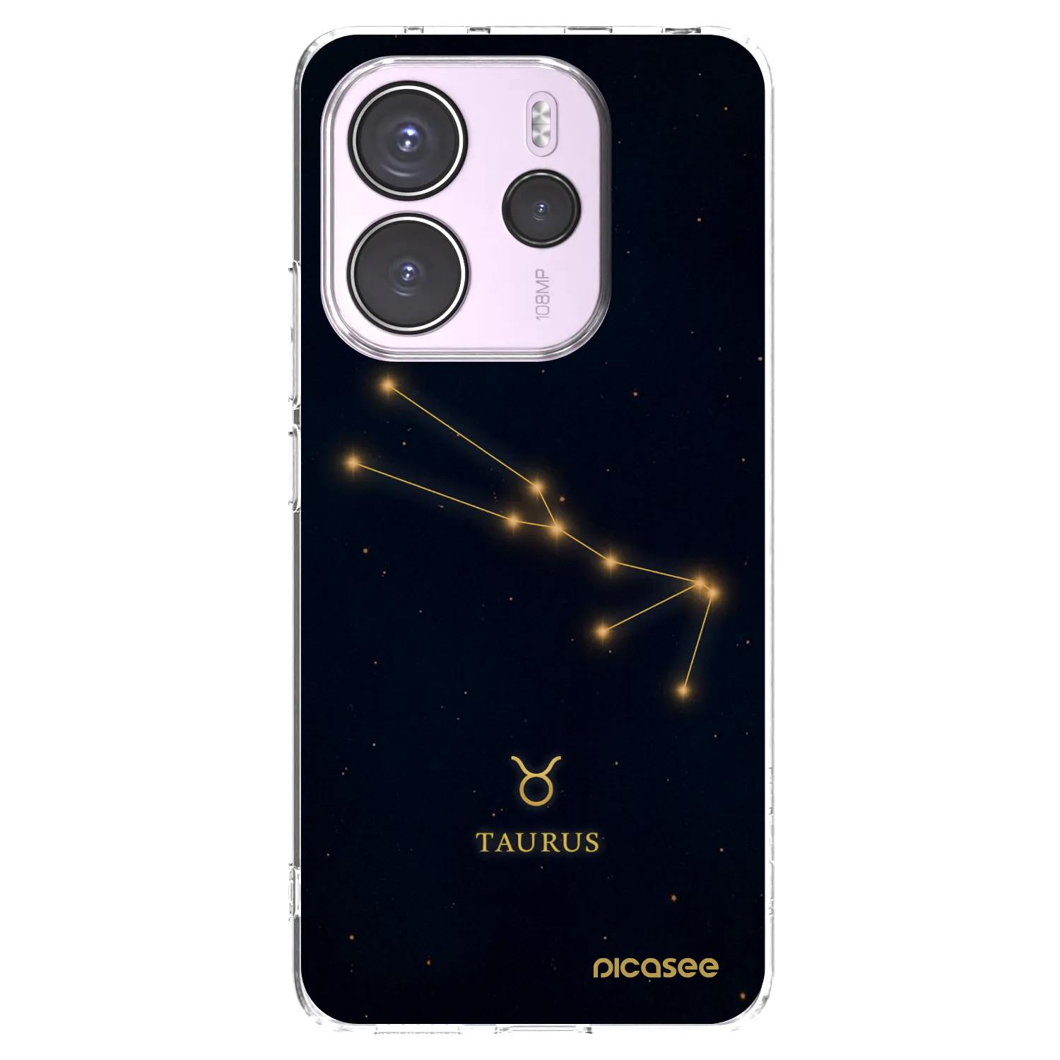 Picasee silikónový prehľadný obal pre Xiaomi Redmi Note 14 4G - TAURUS