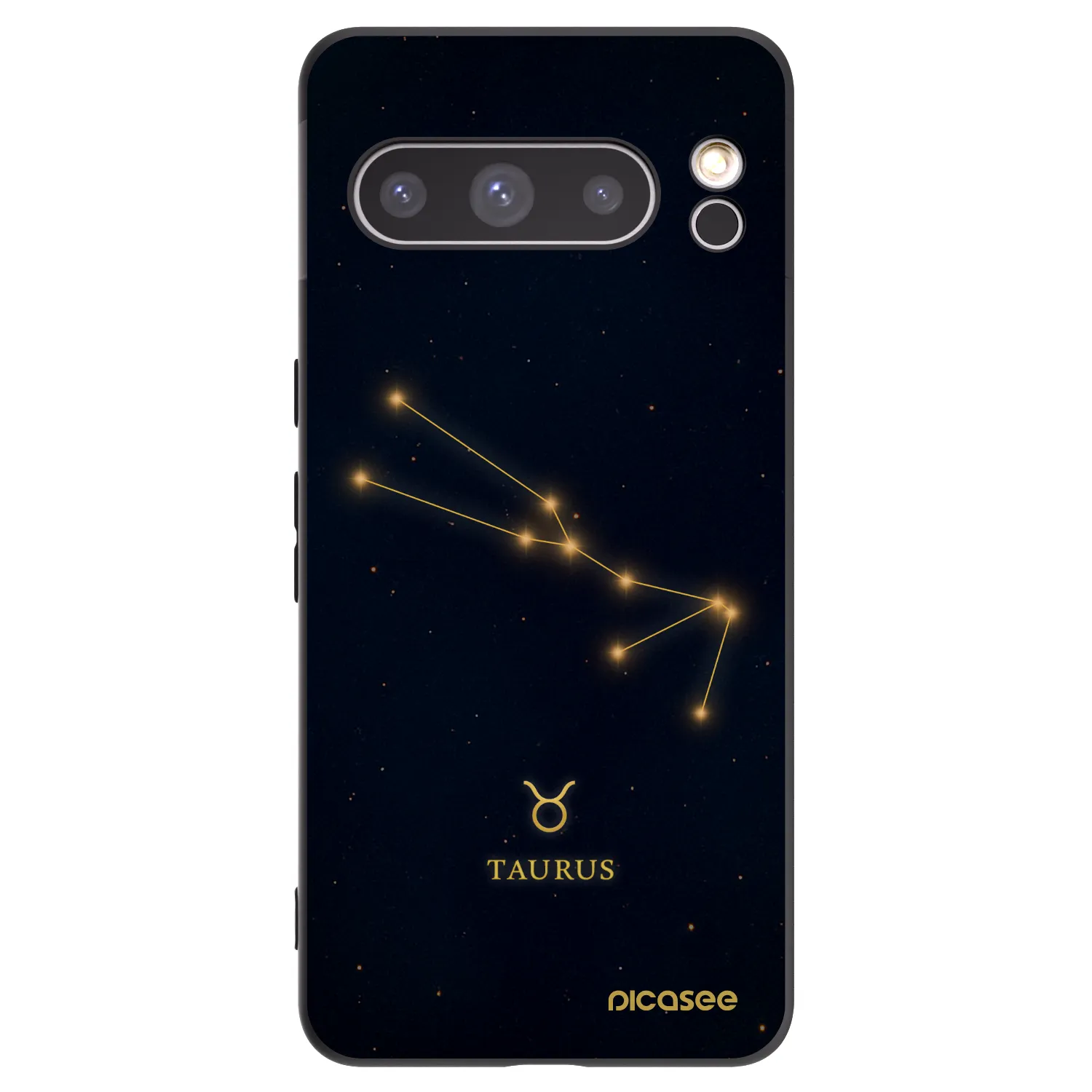 Picasee silikónový čierny obal pre Google Pixel 8 Pro - TAURUS