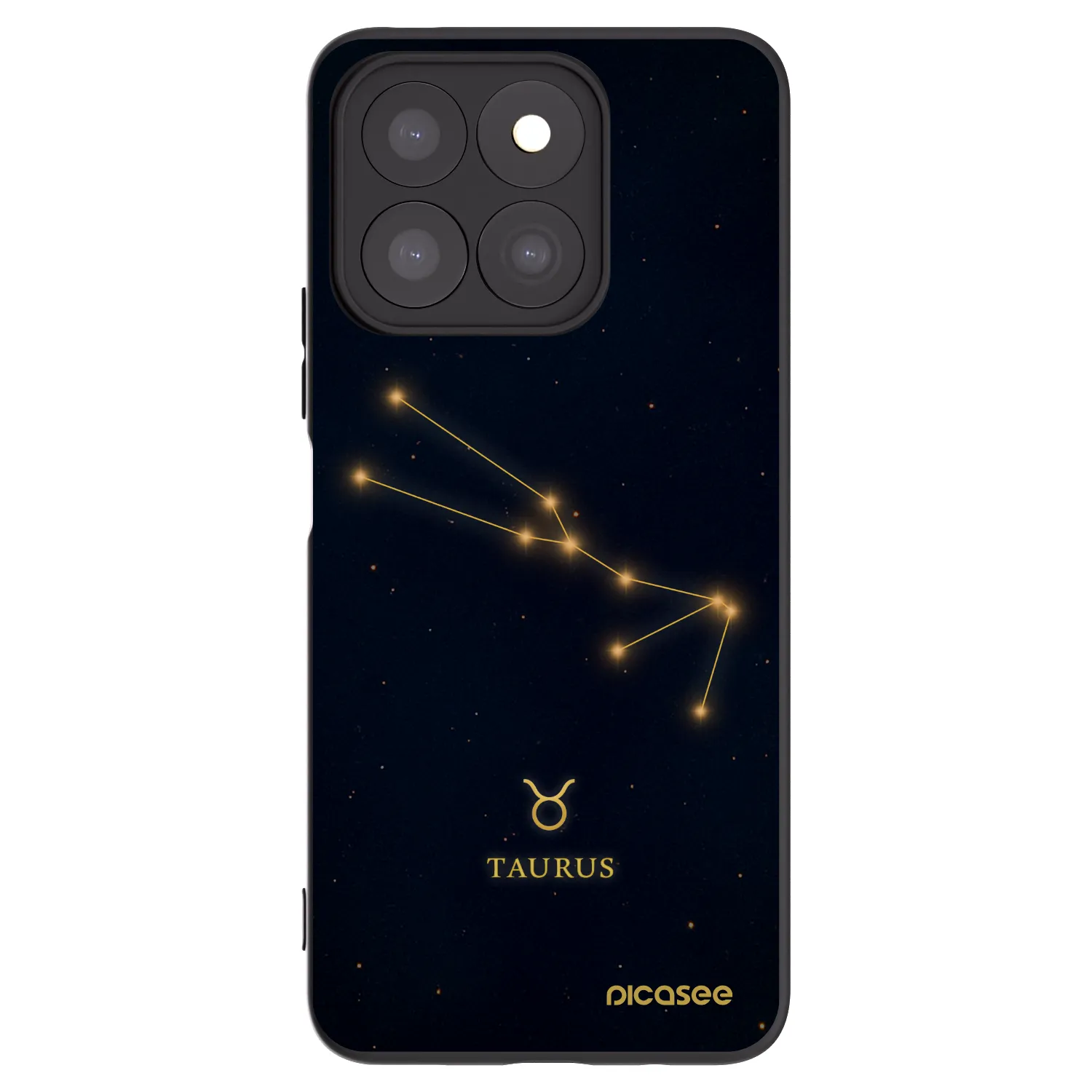 Picasee silikónový čierny obal pre Honor X8c - TAURUS