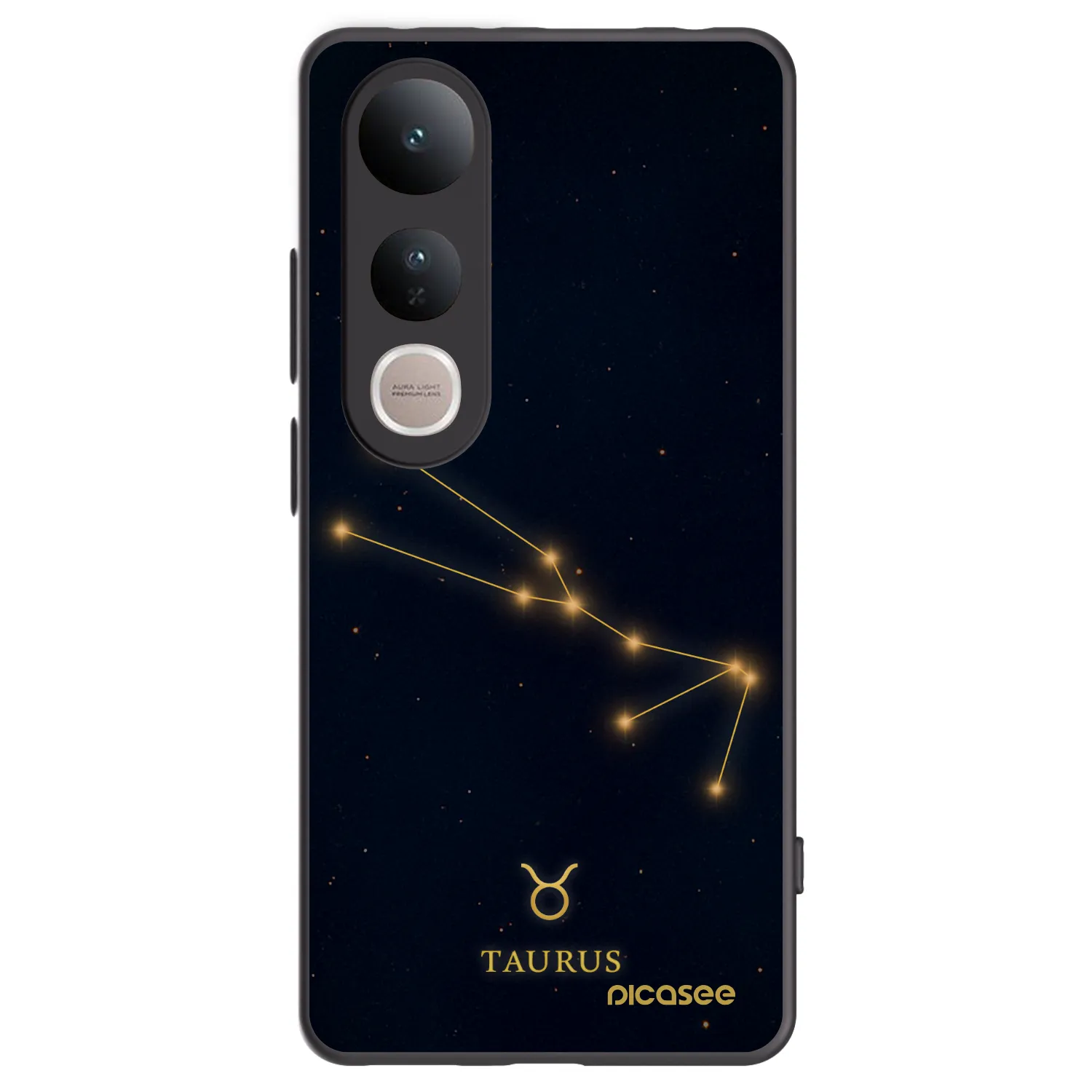Picasee silikónový čierny obal pre Vivo V50 Lite 5G - TAURUS