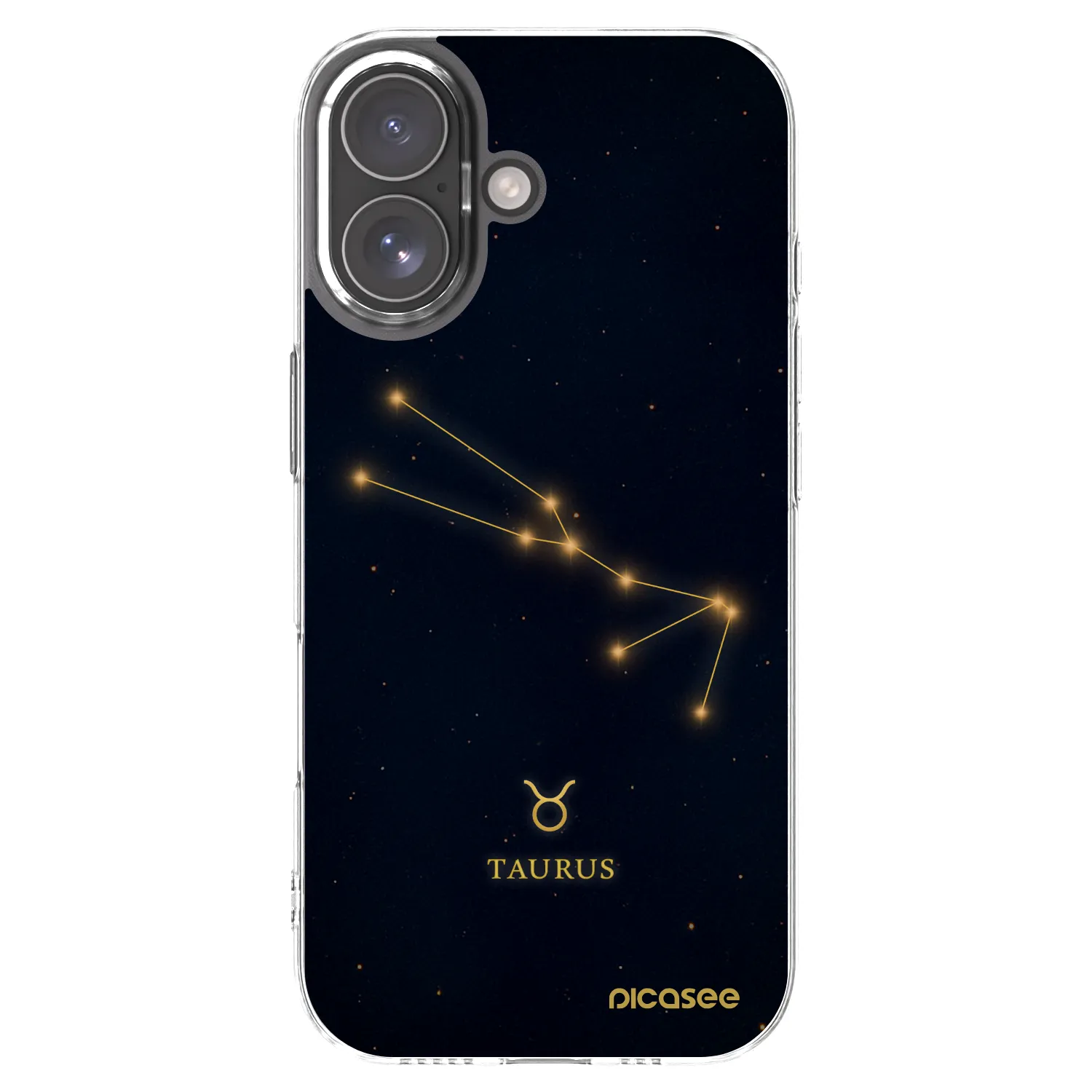 Picasee silikónový prehľadný obal pre Apple iPhone 17 - TAURUS