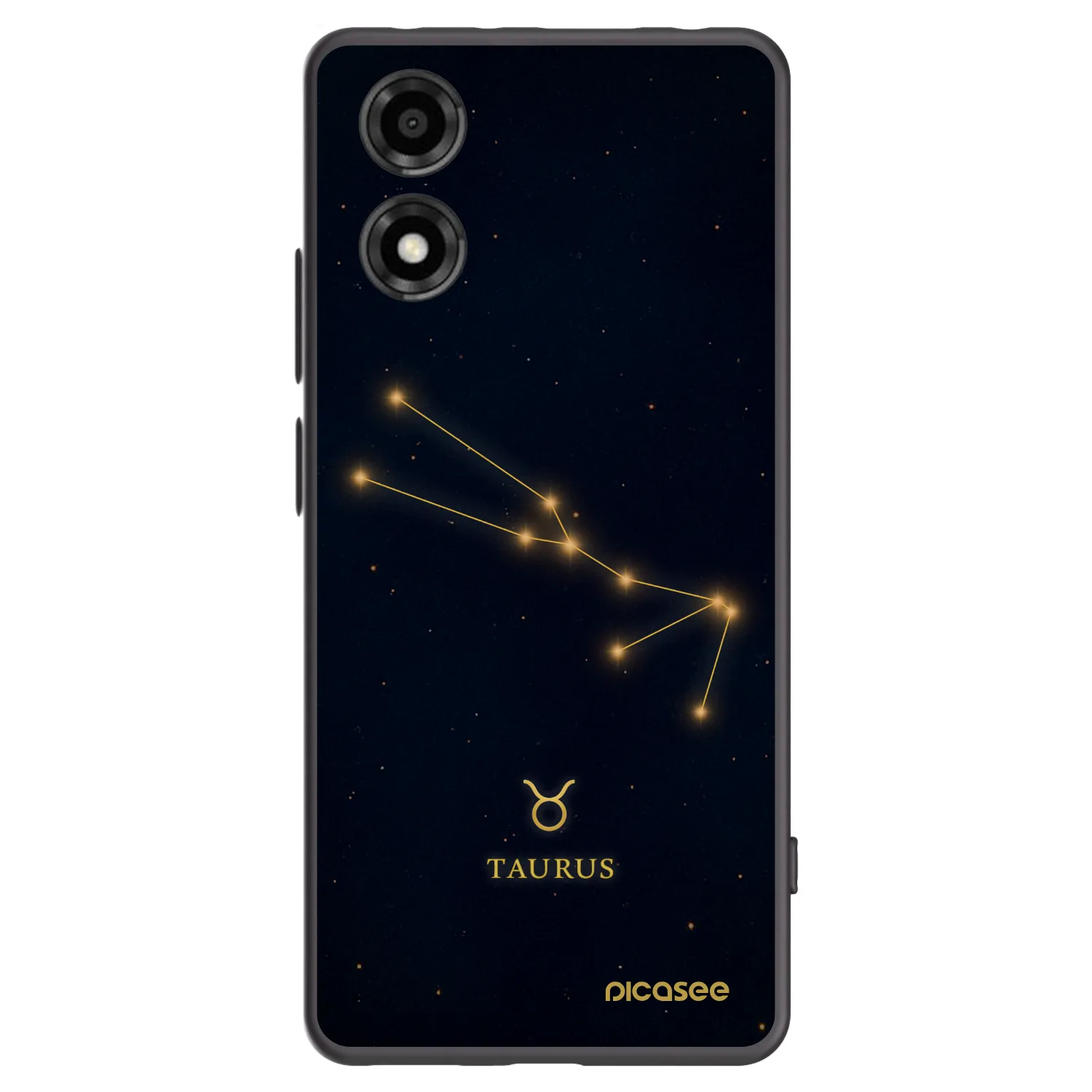 Picasee silikónový čierny obal pre Motorola Moto E14 - TAURUS