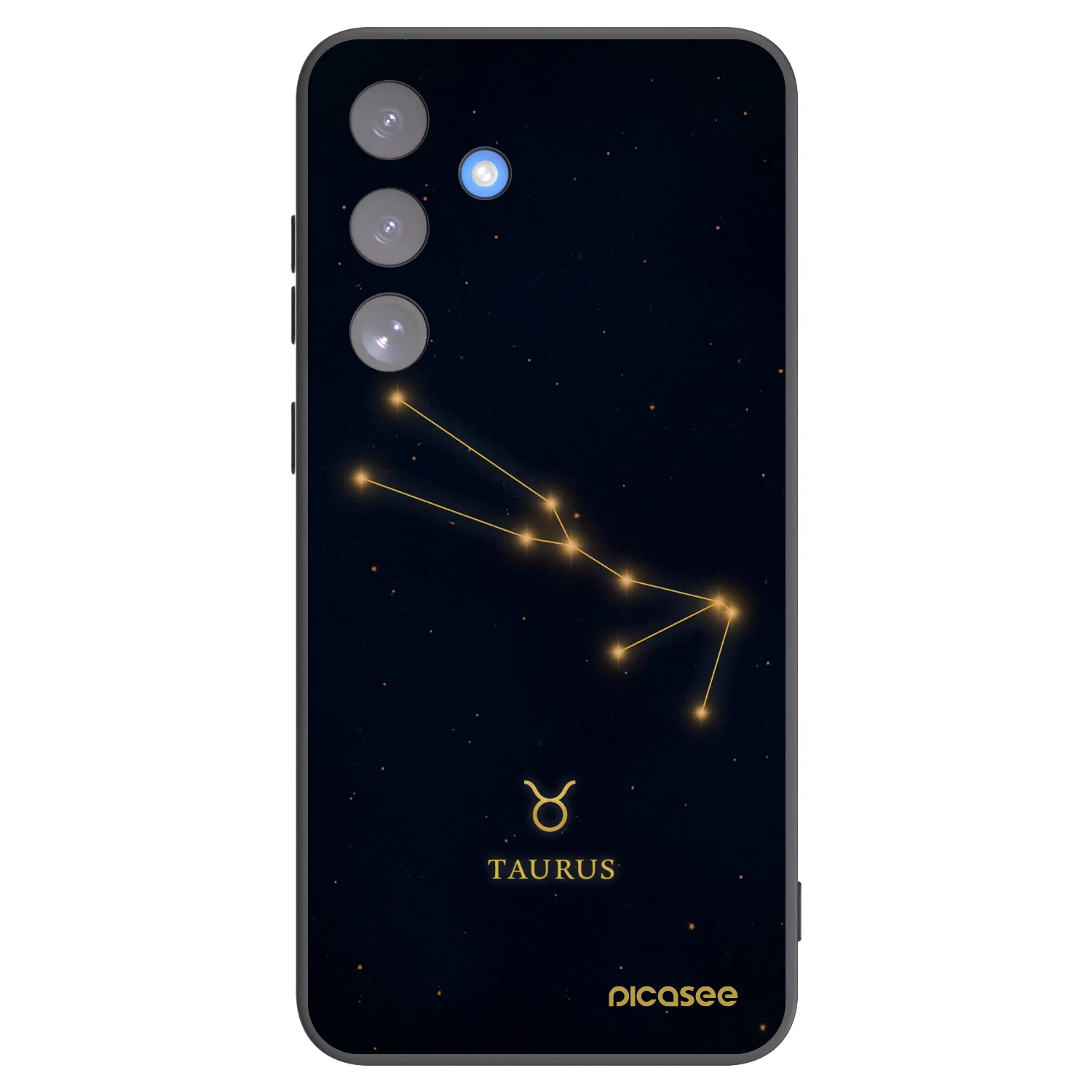 Picasee silikónový čierny obal pre Samsung Galaxy S25 FE 5G - TAURUS