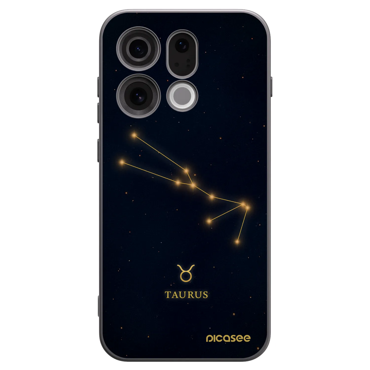 Picasee silikónový čierny obal pre OPPO Find X9 - TAURUS