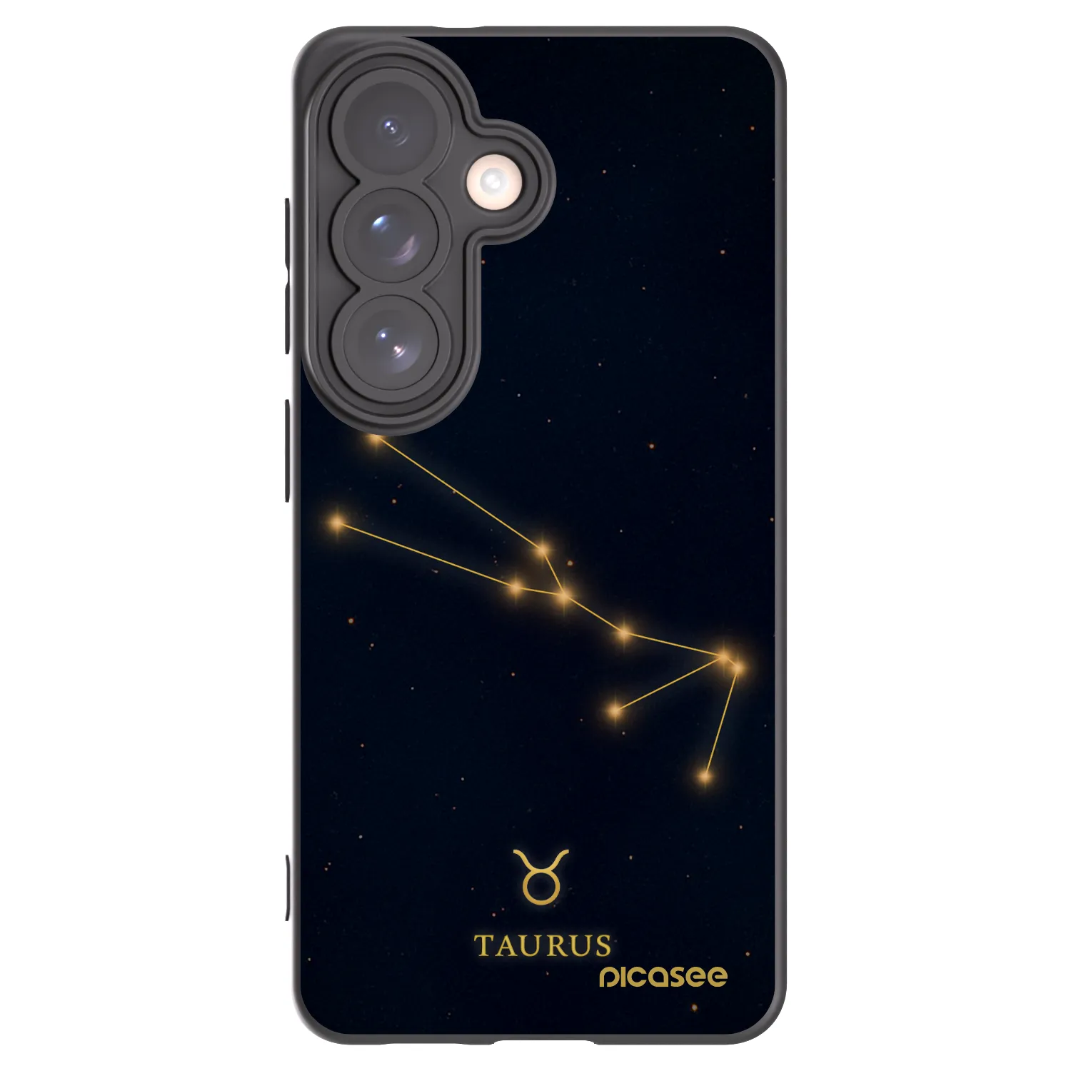 Picasee silikónový čierny obal pre Samsung Galaxy S26 - TAURUS