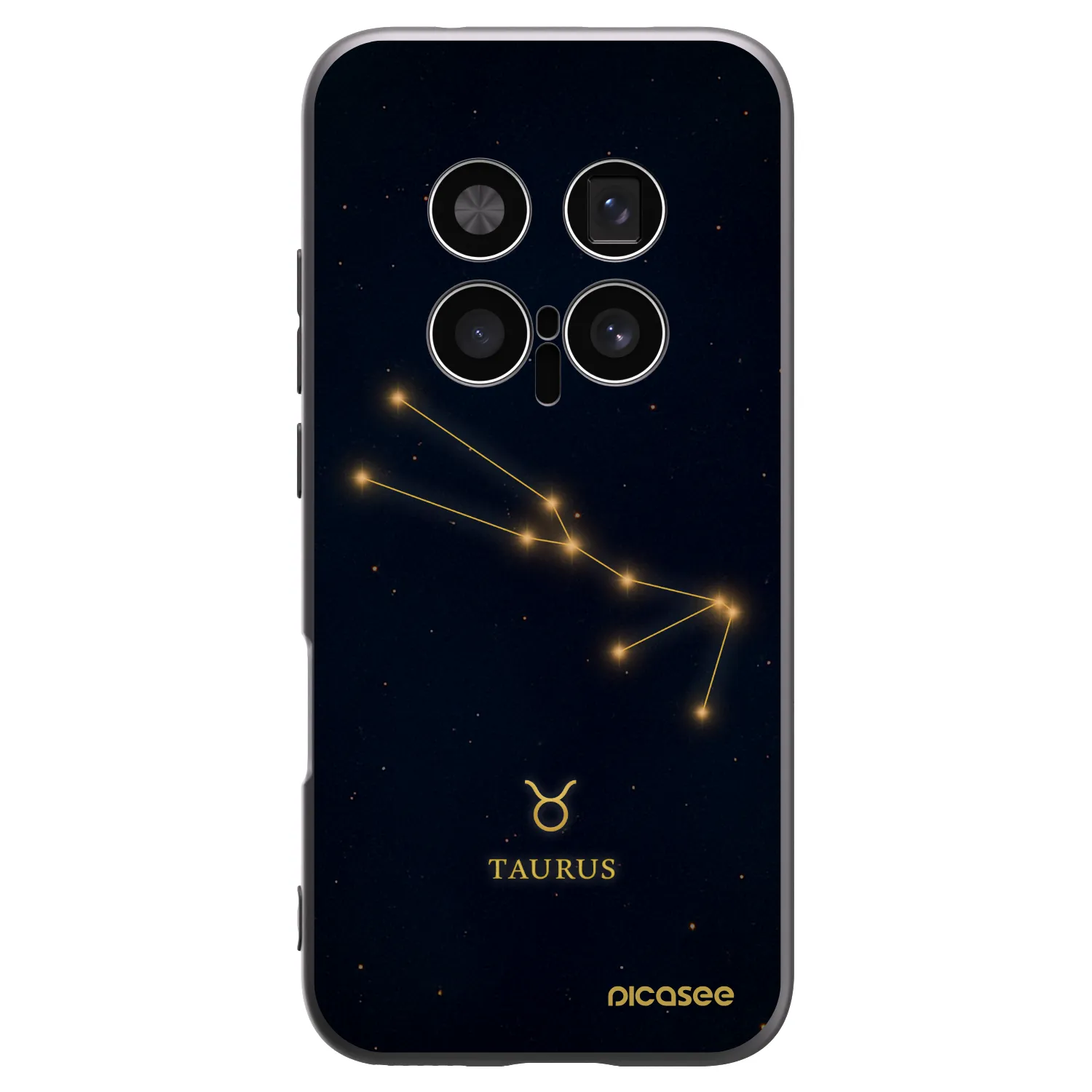 Picasee silikónový čierny obal pre Honor Magic8 Pro 5G - TAURUS