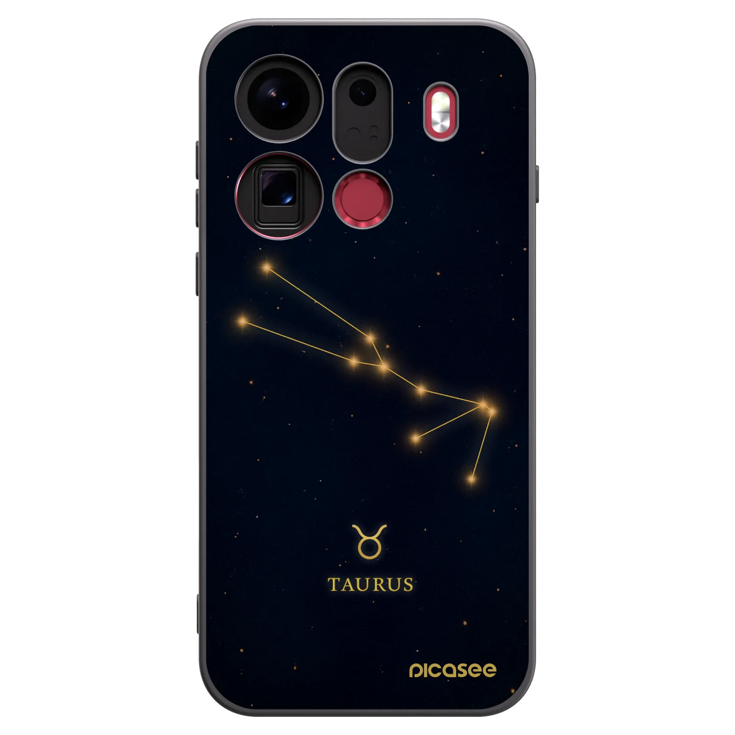 Picasee silikónový čierny obal pre OPPO Find X9 Pro - TAURUS