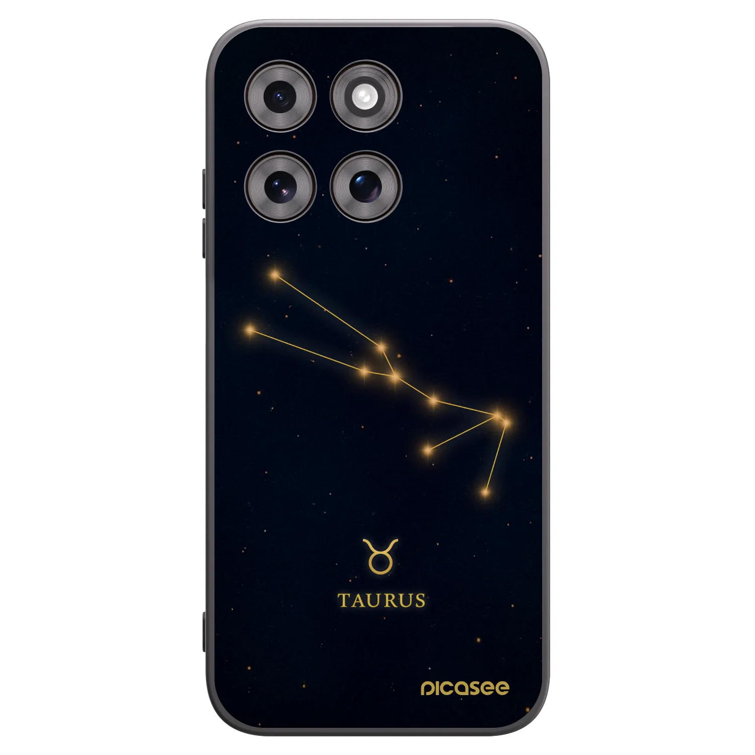Picasee silikónový čierny obal pre Motorola Moto G77 - TAURUS