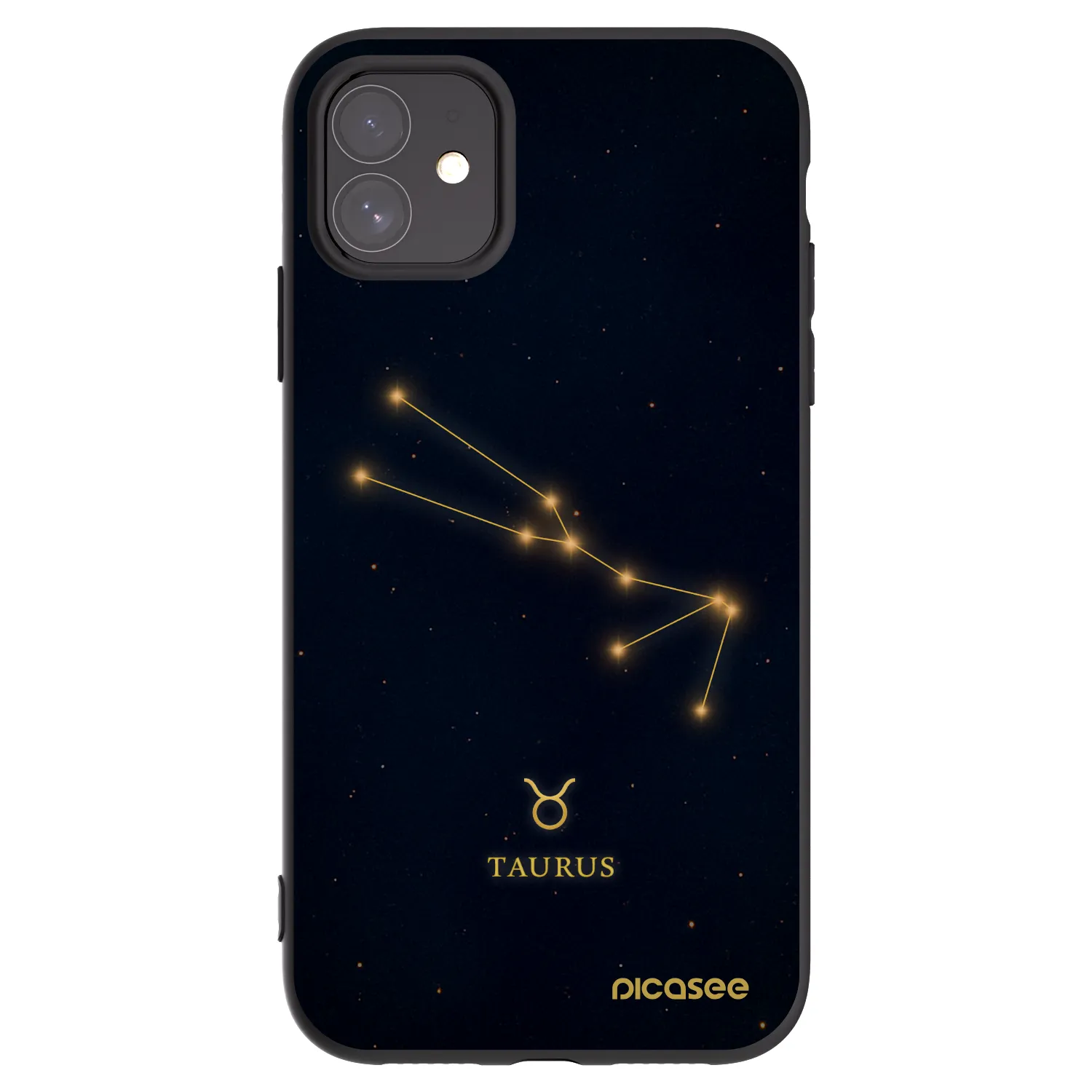 Picasee silikónový čierny obal pre Apple iPhone 11 - TAURUS