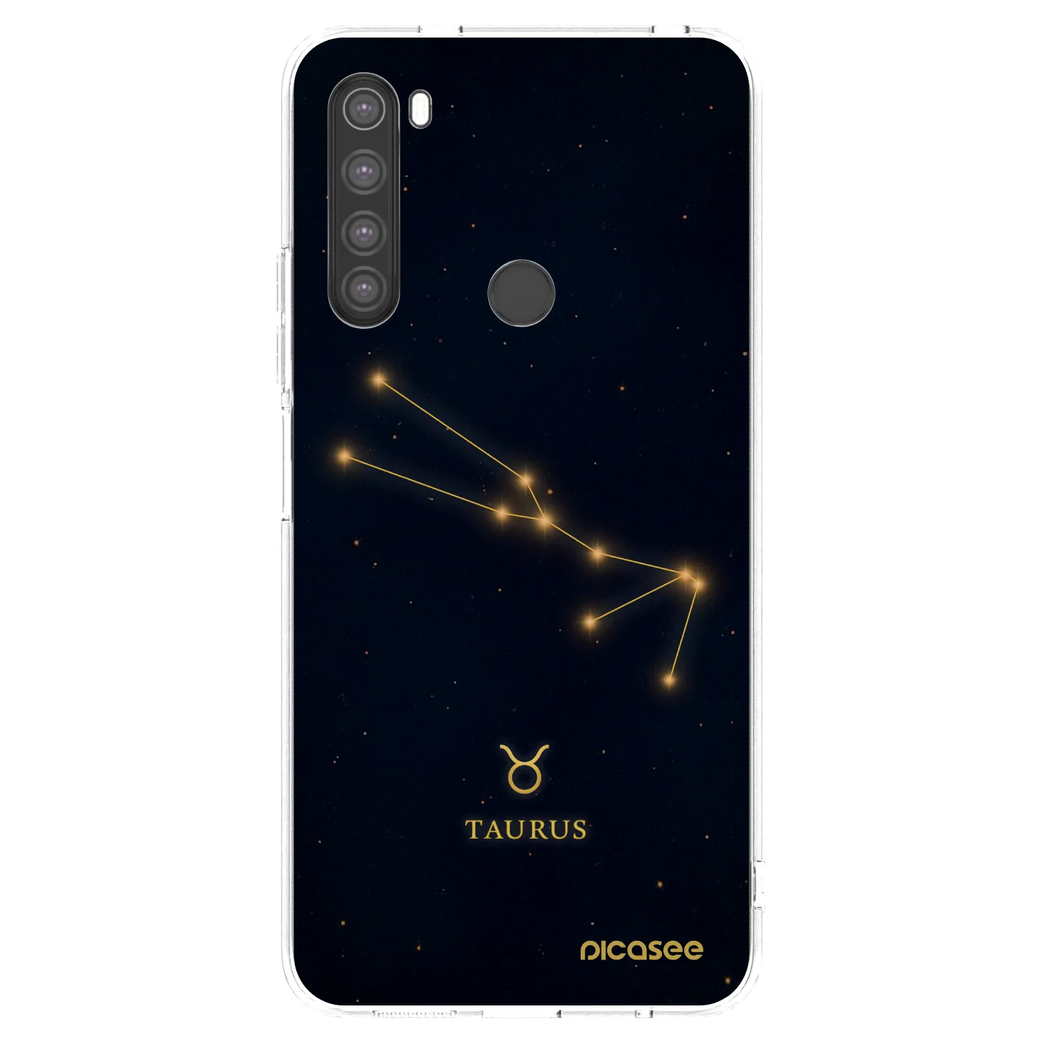 Picasee silikónový prehľadný obal pre Xiaomi Redmi Note 8 - TAURUS