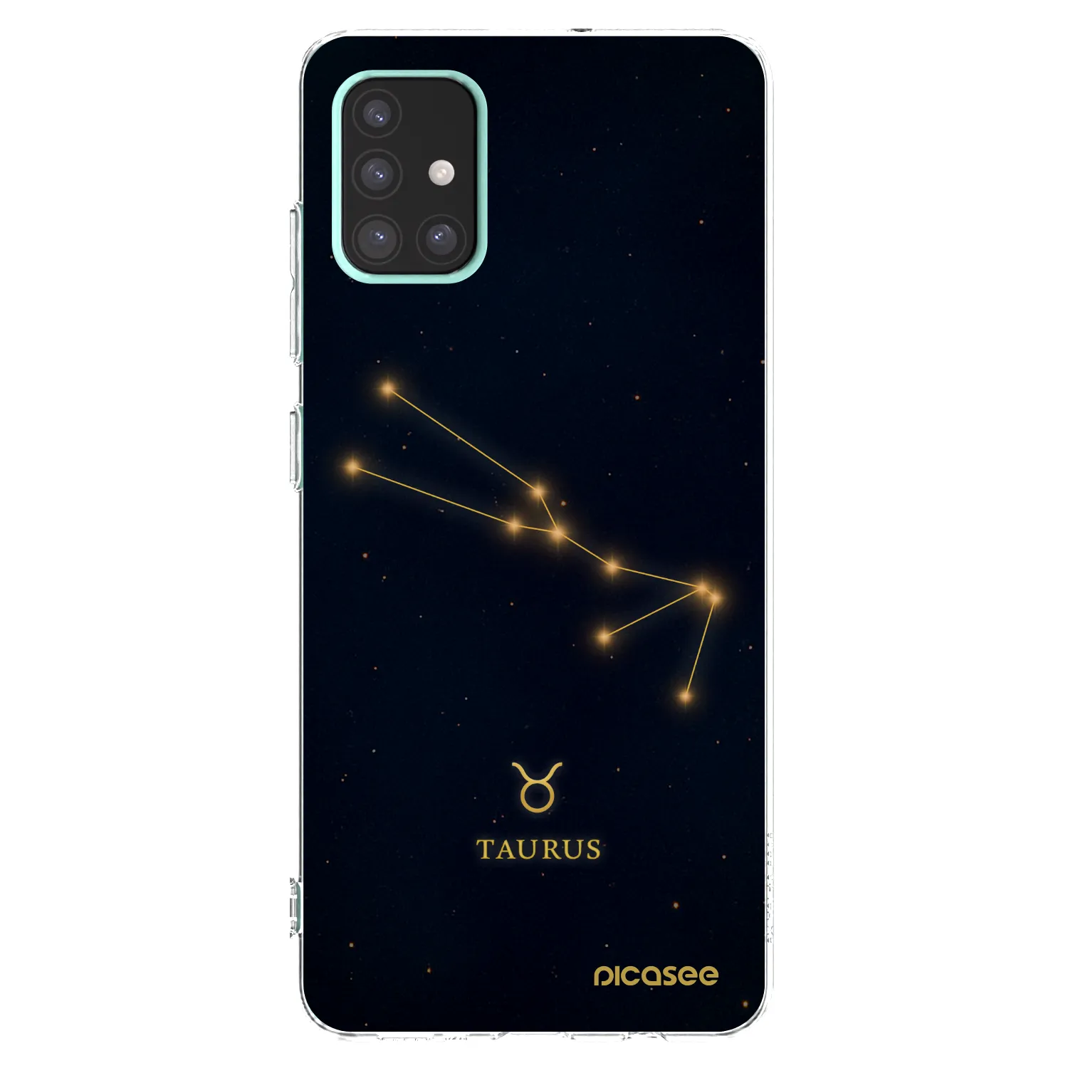 Picasee silikónový prehľadný obal pre Samsung Galaxy A51 A515F - TAURUS