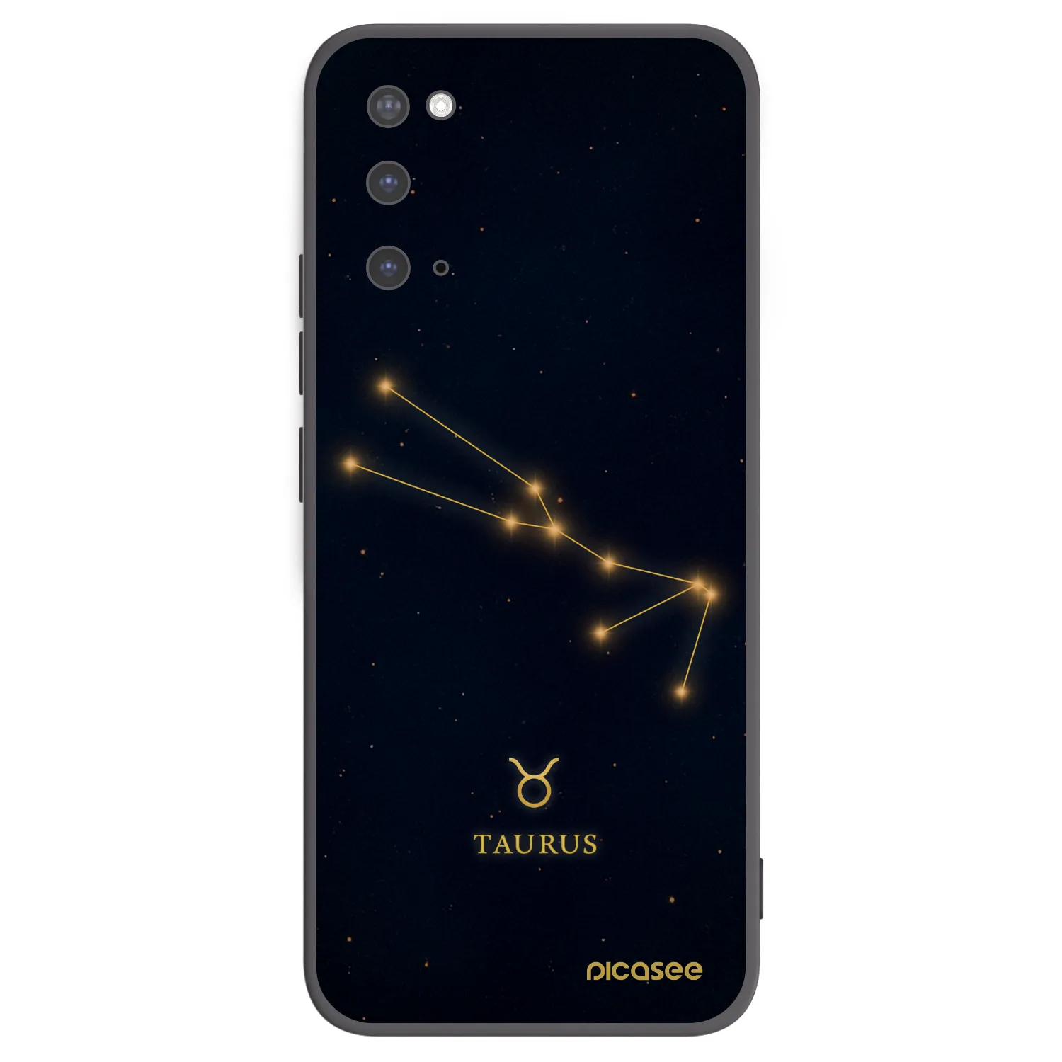Picasee silikónový čierny obal pre Samsung Galaxy S20 G980F - TAURUS