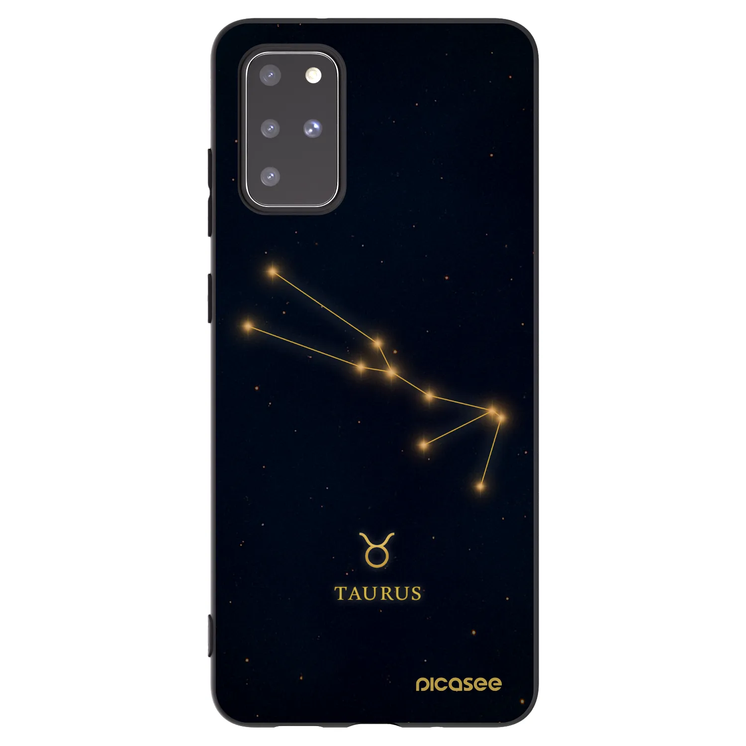 Picasee silikónový čierny obal pre Samsung Galaxy S20+ G985F - TAURUS