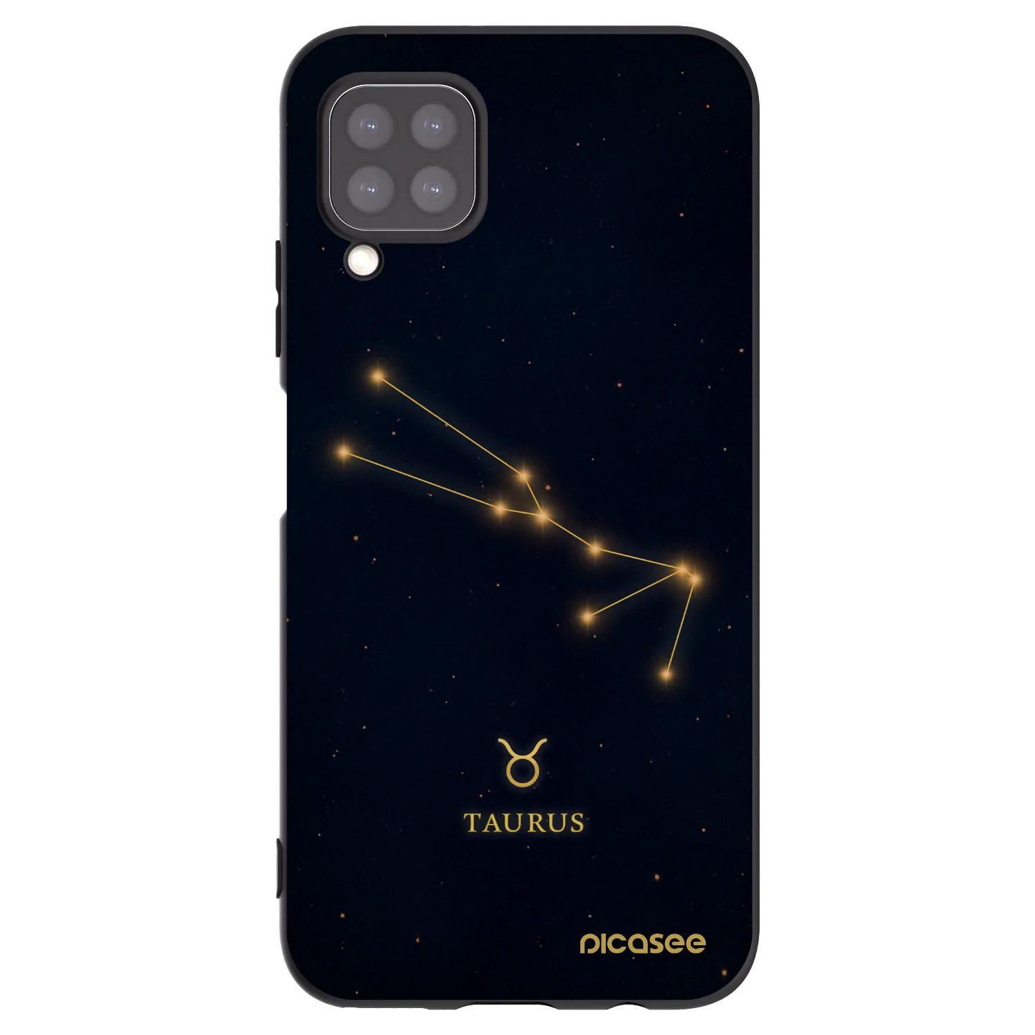 Picasee silikónový čierny obal pre Huawei P40 Lite - TAURUS