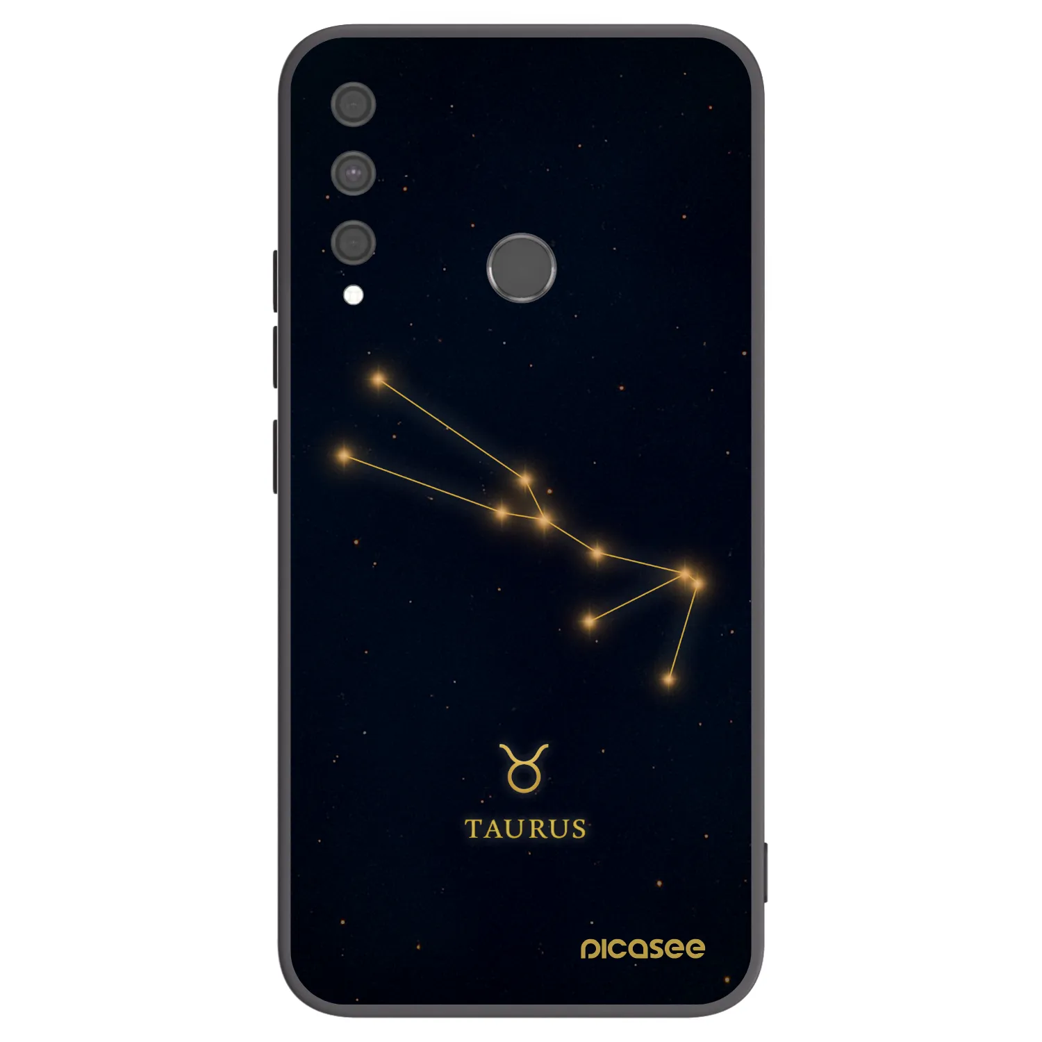 Picasee silikónový čierny obal pre Huawei P40 Lite E - TAURUS