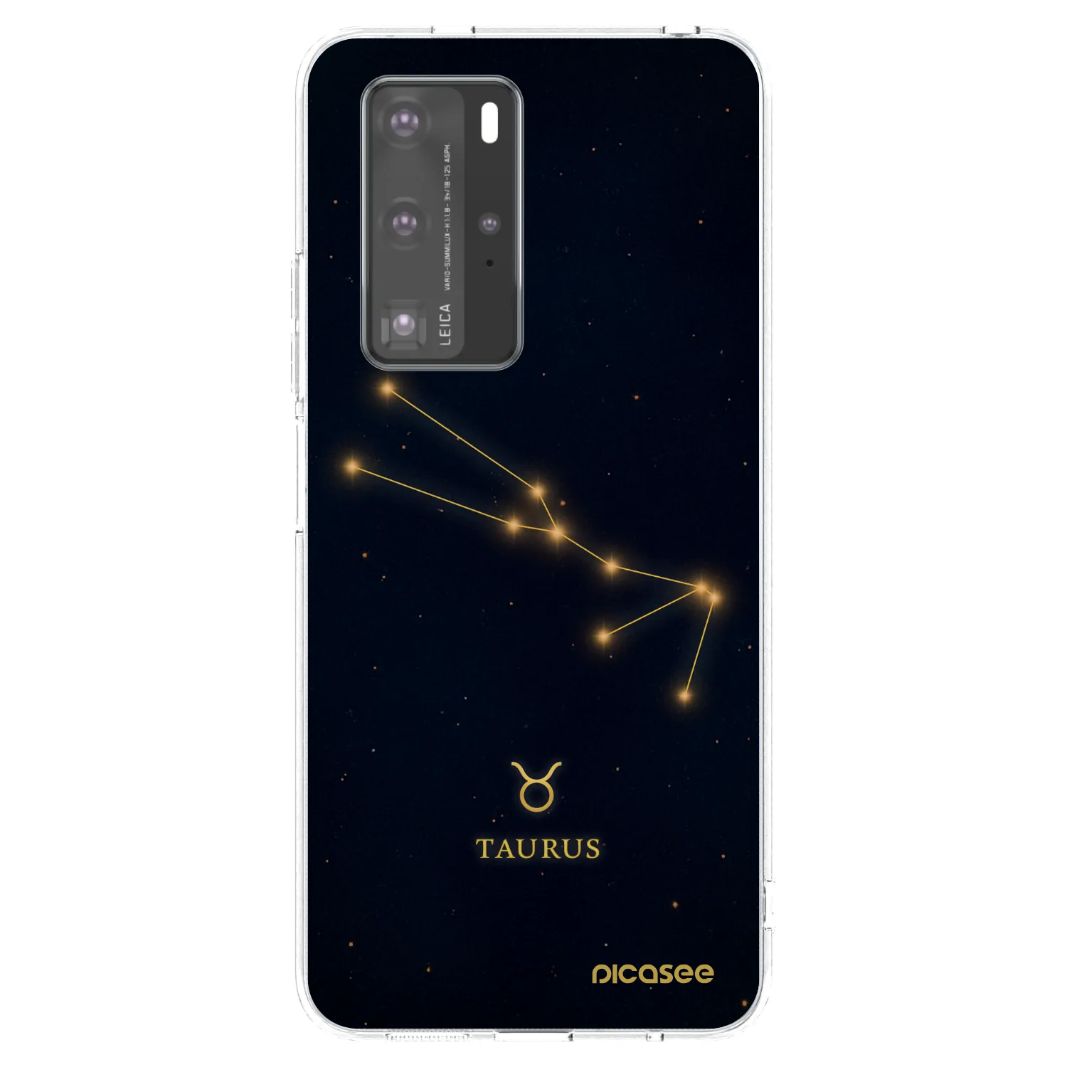 Picasee silikónový prehľadný obal pre Huawei P40 Pro - TAURUS