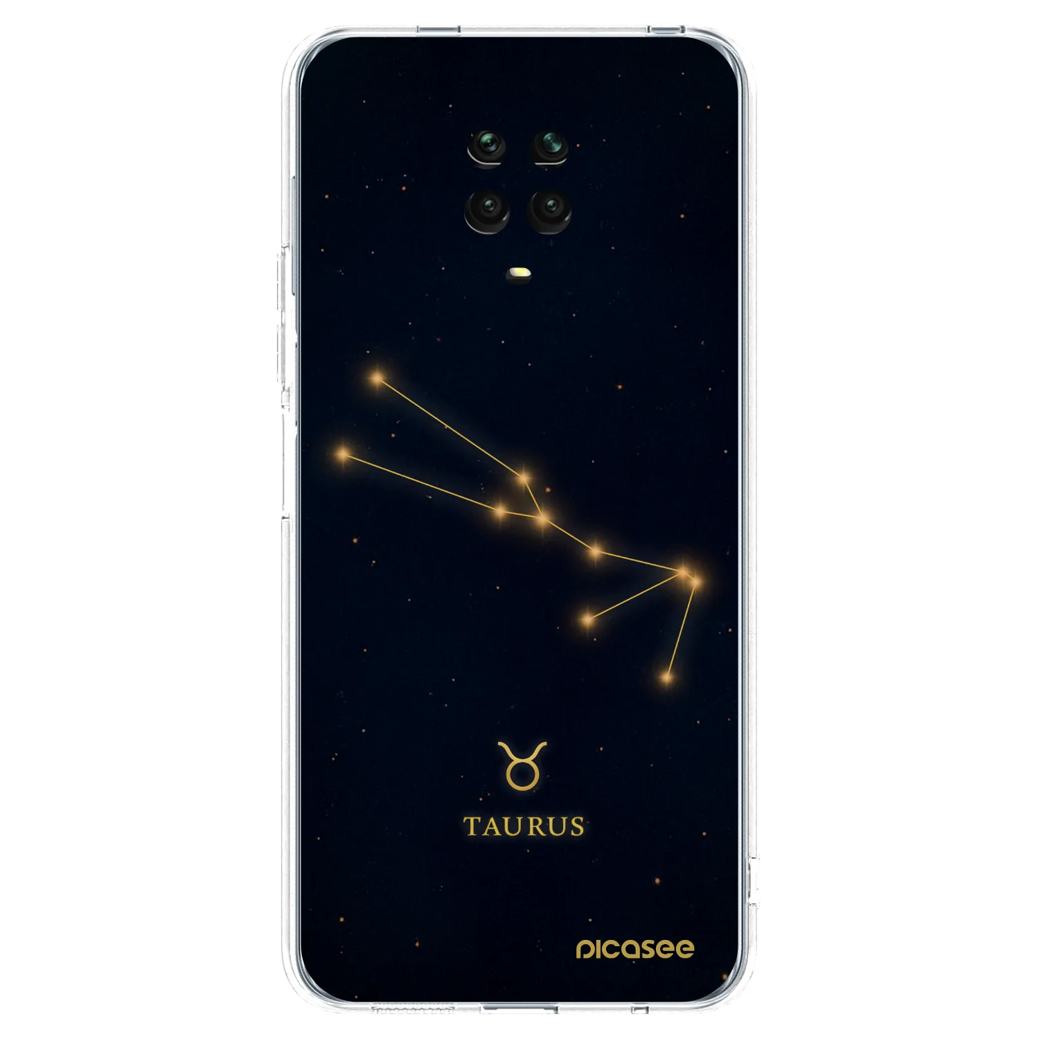 Picasee silikónový prehľadný obal pre Xiaomi Redmi Note 9 Pro - TAURUS