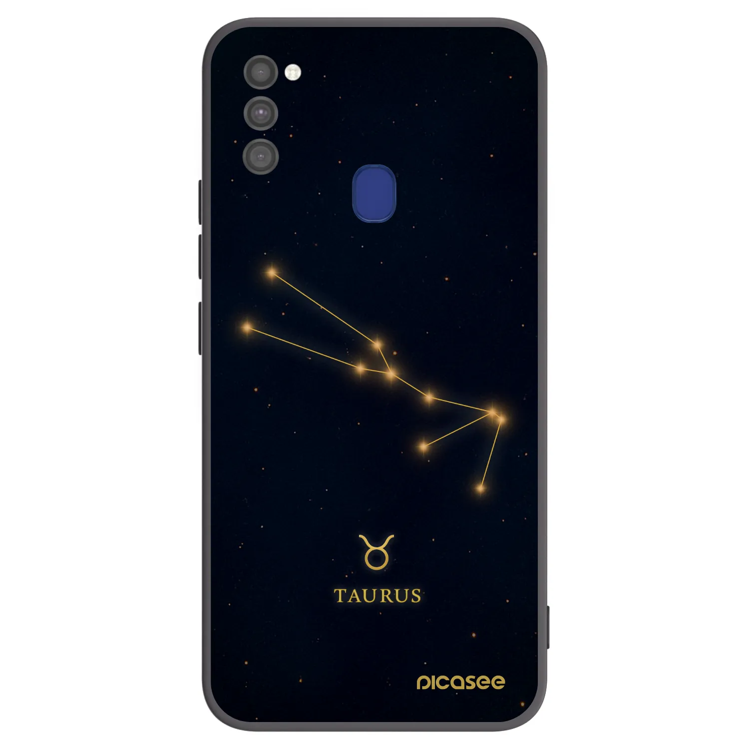 Picasee silikónový čierny obal pre Samsung Galaxy M21 M215F - TAURUS