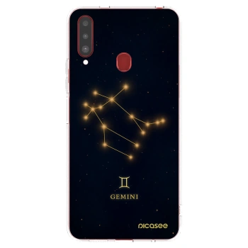 Picasee silikónový prehľadný obal pre Samsung Galaxy A20s - GEMINI