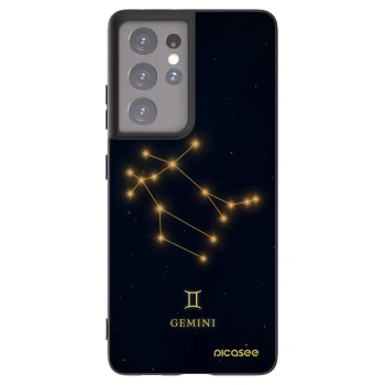 Picasee silikónový čierny obal pre Samsung Galaxy S21 Ultra 5G G998B - GEMINI