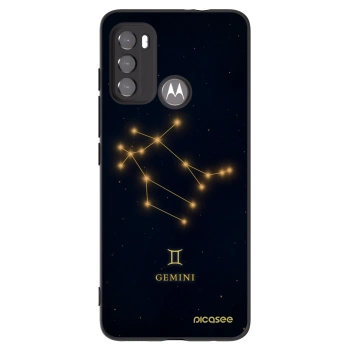 Picasee silikónový čierny obal pre Motorola Moto G60 - GEMINI