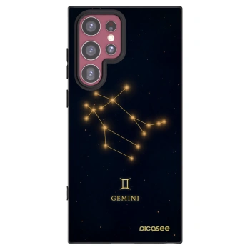 Picasee silikónový čierny obal pre Samsung Galaxy S22 Ultra 5G - GEMINI