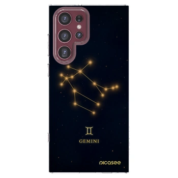 Picasee silikónový prehľadný obal pre Samsung Galaxy S22 Ultra 5G - GEMINI