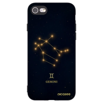 Picasee silikónový čierny obal pre Apple iPhone SE 2022 - GEMINI