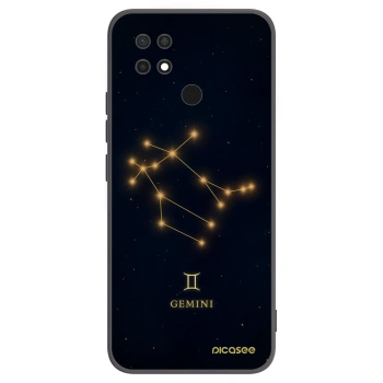 Picasee silikónový čierny obal pre Xiaomi Redmi 10C - GEMINI