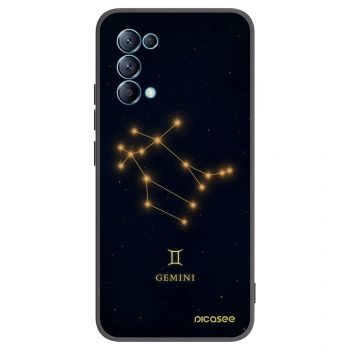 Picasee silikónový čierny obal pre OPPO A16s - GEMINI
