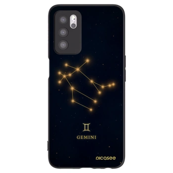 Picasee silikónový čierny obal pre OPPO A16s - GEMINI