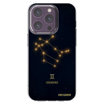 Picasee silikónový prehľadný obal pre Apple iPhone 14 Pro - GEMINI