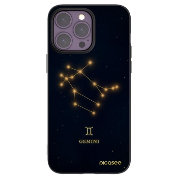 Picasee silikónový čierny obal pre Apple iPhone 14 Pro Max - GEMINI