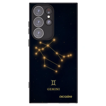 Picasee silikónový čierny obal pre Samsung Galaxy S23 Ultra 5G - GEMINI