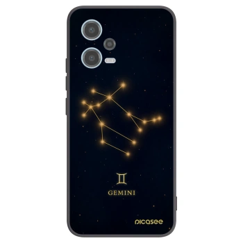 Picasee silikónový čierny obal pre Xiaomi Redmi Note 12 5G - GEMINI