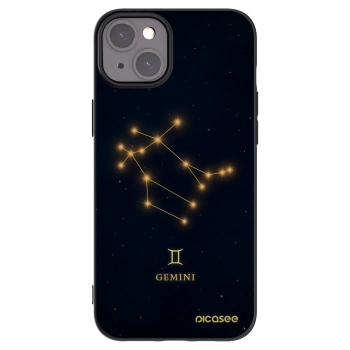 Picasee silikónový čierny obal pre Apple iPhone 15 Plus - GEMINI