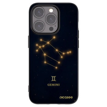 Picasee silikónový čierny obal pre Apple iPhone 15 Pro - GEMINI
