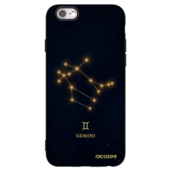 Picasee silikónový čierny obal pre Apple iPhone 6/6S - GEMINI